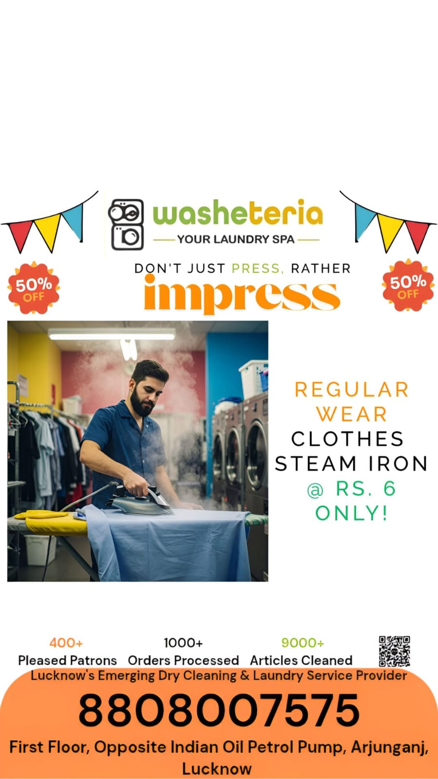 Steam Iron at ₹6 only!