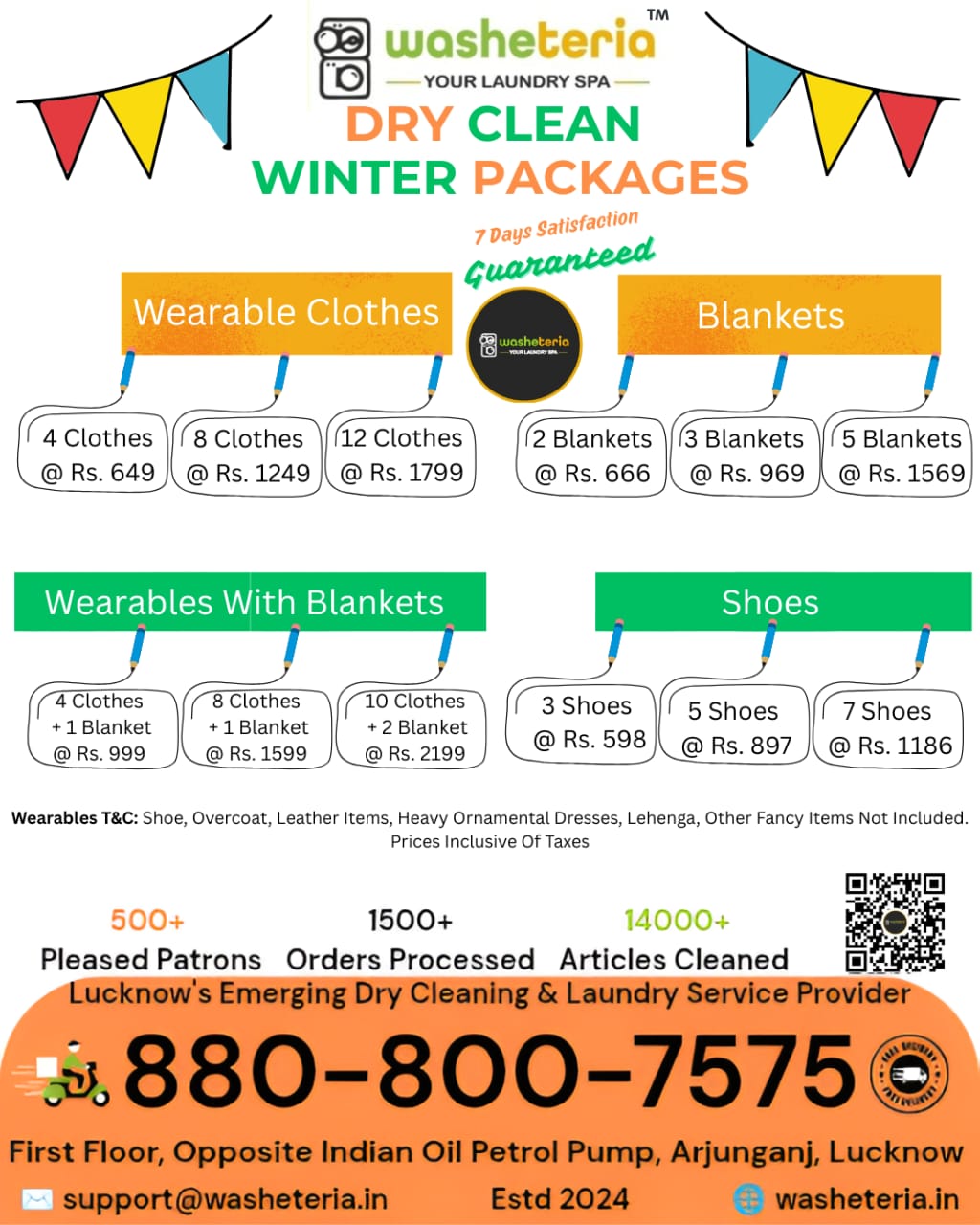 Winter Dry Clean Packages – Warmth That Feels Fresh 🧥🛏️